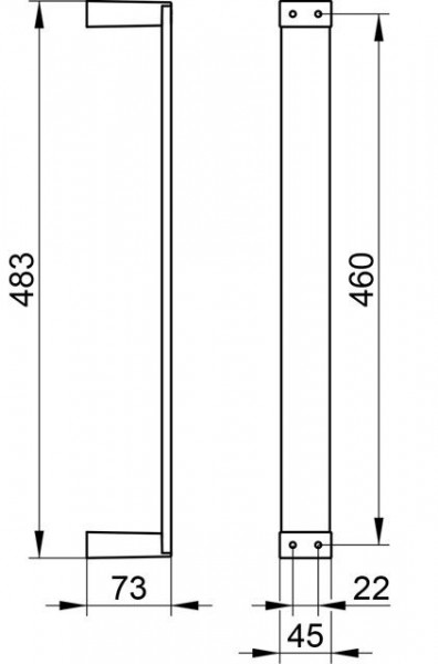 Keuco Handdoekenrek Edition 11 480x45x75mm