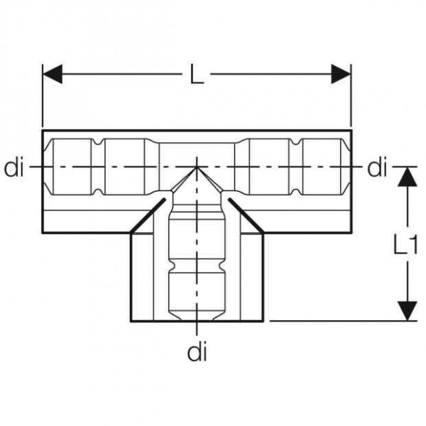 Geberit Snelkoppeling Bescherming voor T-stuk d16-20
