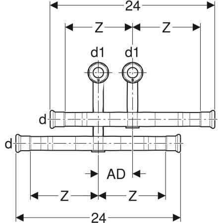 Geberit Mapress Set van verbindingstypes