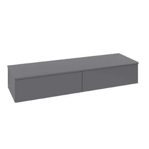 Wandmeubel Villeroy en Boch Antao 2 laden 1600x268x500mm Anthracite Matt Laquered/Boticcino