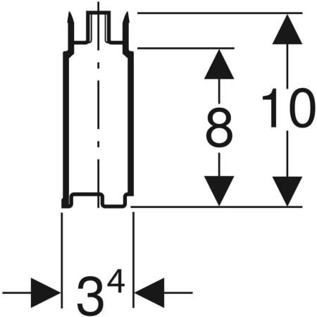 Geberit Buis Geberit d62 Doucheafvoer