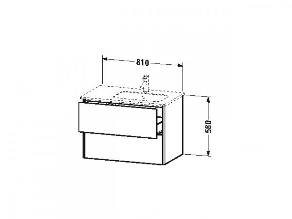 Duravit Wastafelmeubel XSquare voor ME by Starck 560x810x478mm