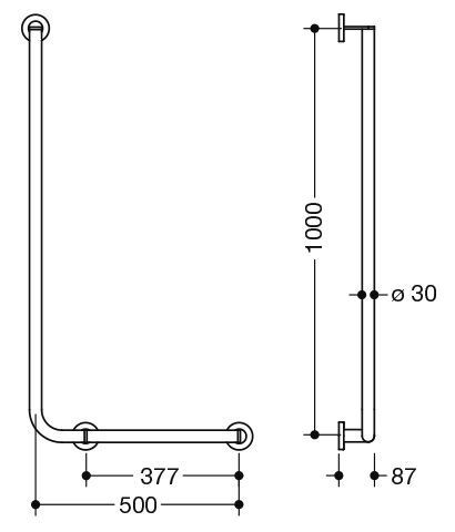 Hewi Badgreep Hoek System 900