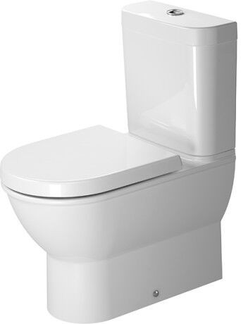 WC à Réservoir Duravit Darling New Cuvette Vario évacuation verticale à fond creux Blanc Hygiene Gla
