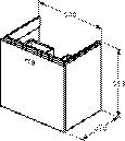 Ideal Standard Wastafelmeubel 1 lade Connect Space