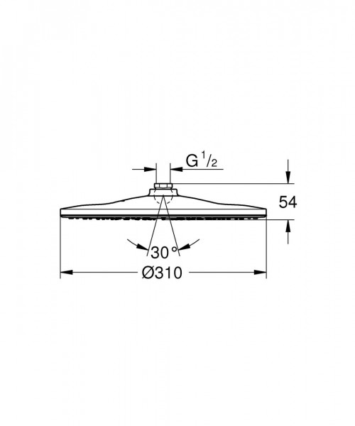 Grohe Plafond Douche Rainshower 310 Mono 1 straal