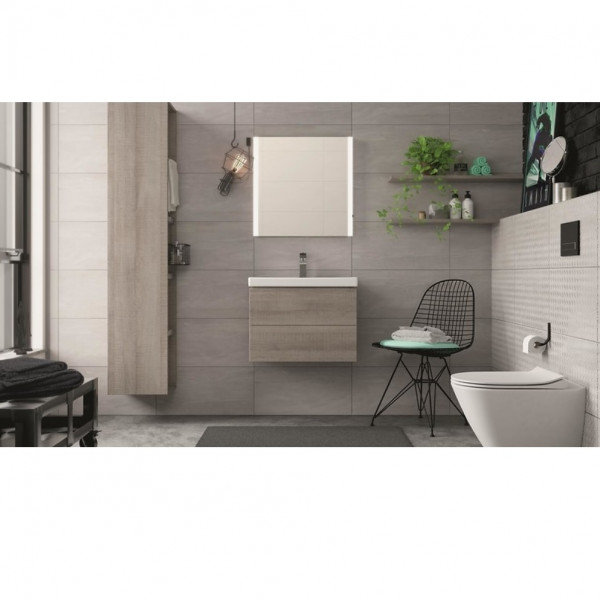 Hangend Toilet Cersanit CITY OVAL Met soft-close klep 360x434mm Wit