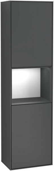 Colonne Salle de Bain Villeroy et Boch Finion 2 portes 1515x420mm 1 LED droite Midnight Blue Matt Lacquer