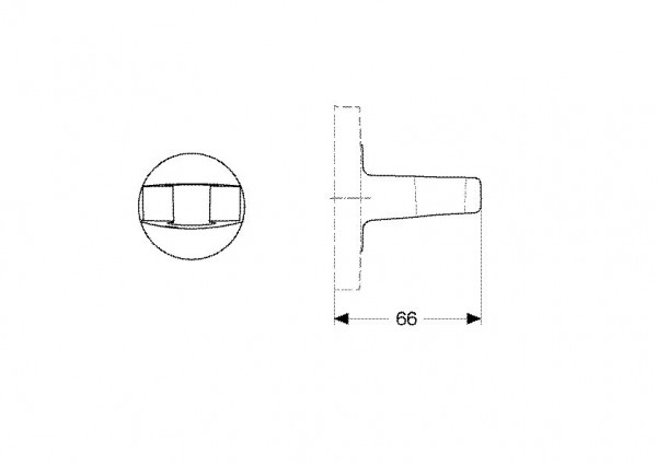 Douchekophouder Ideal Standard Archimodule Handgreep