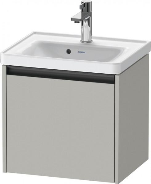 Meuble Lave-Mains Duravit Ketho.2 1 tiroir, poignée anthracite, pour Lavabo D-Neo 484x440mm Gris béton mat K25080007070000