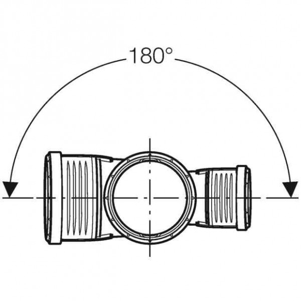 Geberit buis met haakse uitloop 87,5° d110/75 Silent-PP (390567141)