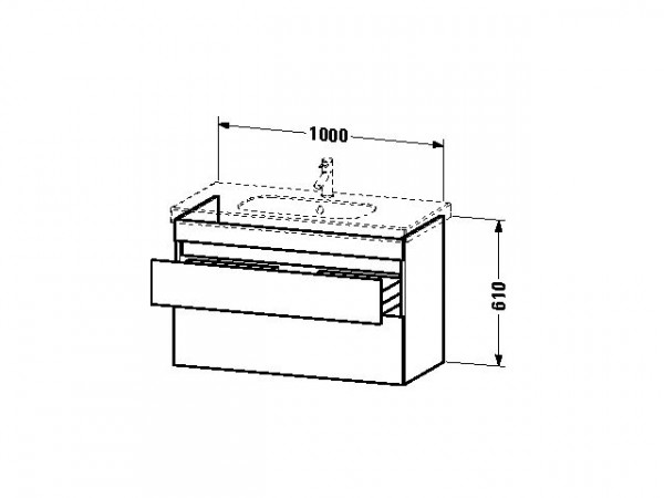 Duravit Wastafelmeubel DuraStyle voor 034210 453x1000x610mm