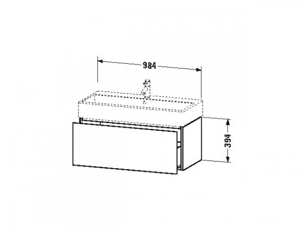 Duravit Wastafelmeubels L-Cube 394x459mm