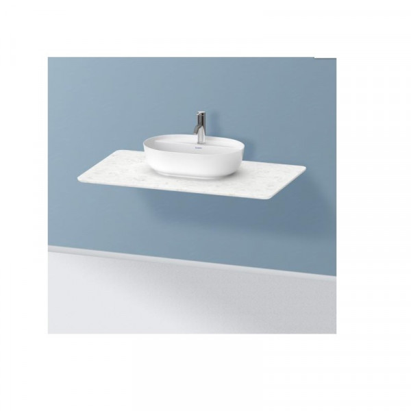 Plan de toilette Duravit Luv en Quartz 595x988x20mm Blanc
