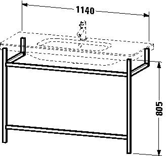 Duravit Wastafelmeubels DuraStyle 1140 mm