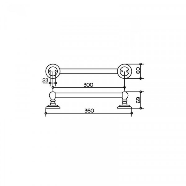 Badgreep Keuco Astor 300mm