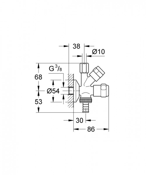 Grohe Original Was Hoekventill Dn 10 41070000