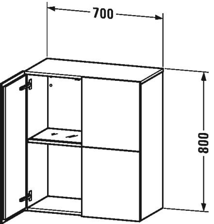 Duravit Zijkasten L-Cube 800 mm