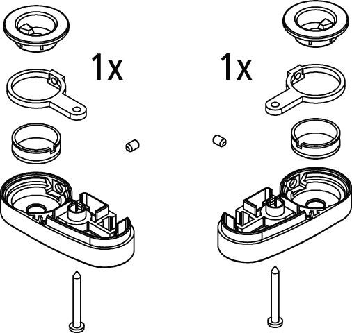 Kermi DIGA Pièces d'articulation en bas 2535006