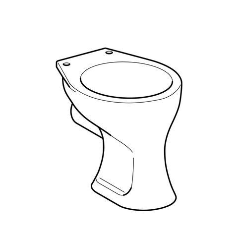 Geberit Hangend Toilet Bambini Met Rand Platte bodem 330x350x430mm Wit