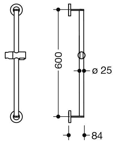 Hewi Douchestang System 900