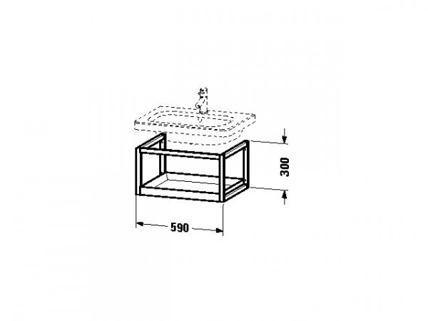 Duravit Wastafelmeubels DuraStyle 590 mm