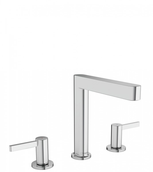 Hansgrohe Finoris wastafelkraan 3-gats 160 pop-up plug chroom