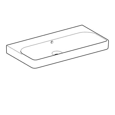 Geberit Meubelwastafel Smyle Square Wit