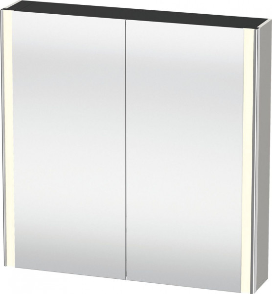 Armoire De Toilette Duravit XSquare éclairage prise E, 2 portes 800x800mm Gris béton mat XS7112007070000 XS7112007070000