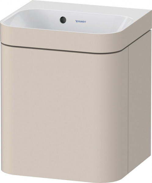 Set Meuble Salle De Bain Duravit Happy D.2 Plus Lavabo c-bonded, Meuble porte gauche 400mm Taupe Super Mat HP4633N83830000