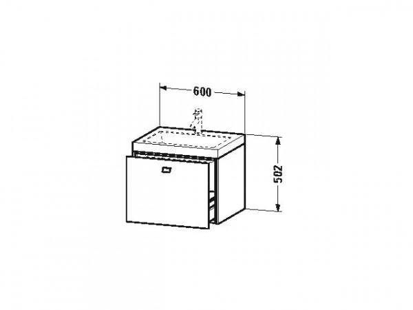 Duravit Badkamermeubel Set Brioso 600 mm BR4600