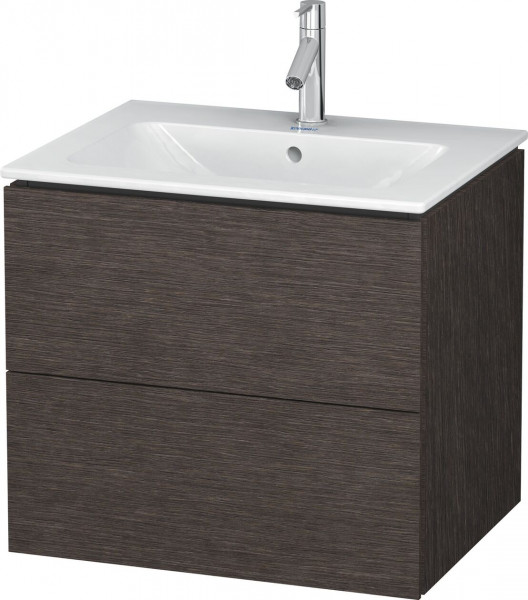 Meuble Pour Lavabo Encastrable Duravit L-Cube suspendu 620x481 mm Chêne Foncé Brossé LC624007272