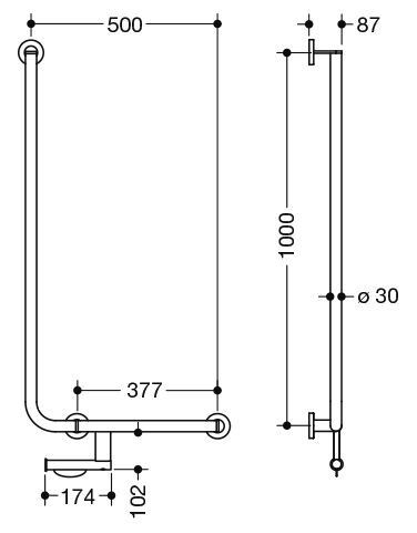 Hewi Badgreep Hoek System 900