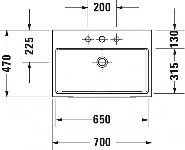 Duravit Wastafel Vero Air Sanitair Keramiek