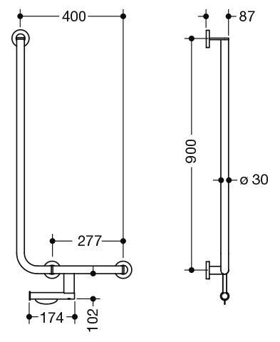 Hewi Badgreep Hoek System 900