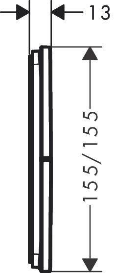 Hansgrohe Showerselect stopkraan inbouw v. 3 functies m.zwart 15573670