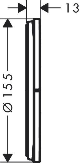 Hansgrohe Showerselect stopkraan inbouw v. 3 functies m.zwart 15558670