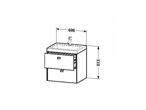 Duravit Badkamermeubel Set Brioso 600 mm BR4605