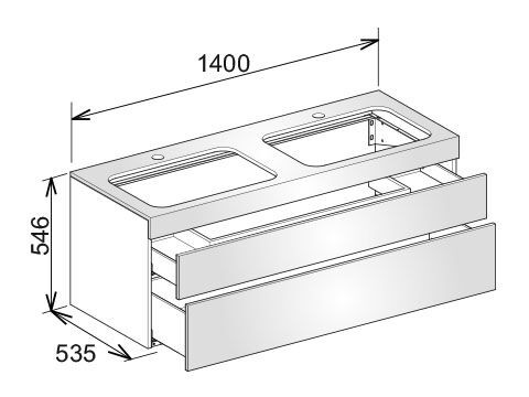 Keuco Edition 400 Wastafelonderbouw (Edition 4)