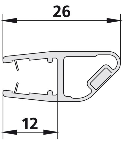 Kermi ATEA Magnetische afdichting 90°. (2534097)