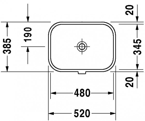 Duravit Happy D.2 Inbouw wastafel (04574800)