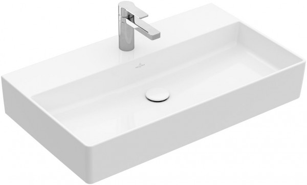 Lavabo Sur Meuble Villeroy et Boch Memento 2.0 meulé 1 trou avec trop-plein Graphite CeramicPlus 800mm