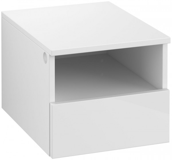 Meuble Suspendu pour meuble sous lavabo Villeroy et Boch Legato à droite tiroir 400mm Blanc Brillant