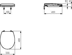 Ideal Standard Ronde WC Bril CONTOUR 21 Wit