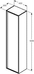 Ideal Standard Deur voor hangelementen Connect air (EF684)