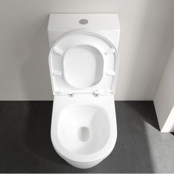 Staand Toilet Villeroy en Boch Architectura zonder flens TwistFlush Oval 370x400mm Alpenwit