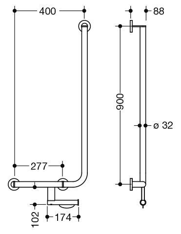 Hewi Badgreep Hoek System 900