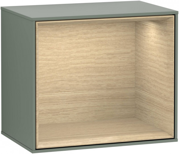 Meuble Suspendu Villeroy et Boch Finion Eclairage intérieur Olive Matt Lacquer/Oak Veneer