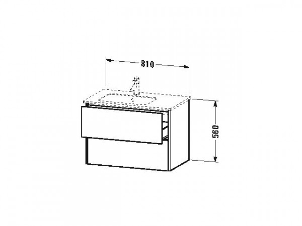 Duravit Wastafelmeubel XSquare voor ME by Starck 560x810x478mm