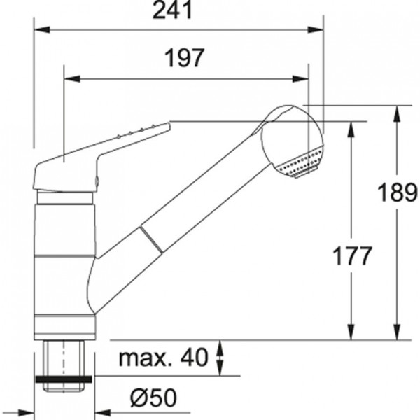 Franke Keukenkraan Met Handdouche Ribera 10993